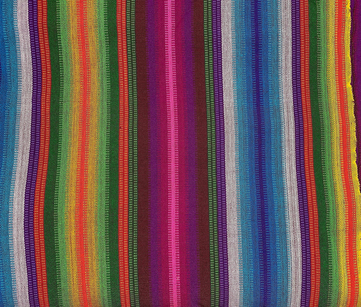 Fuchsia, Blue, Assorted Color Guatemalan Fabric by the YARD. Handwoven Fair Trade Mayan Fabric. Ethnic Woven Fabric for Home Décor. 36" wide