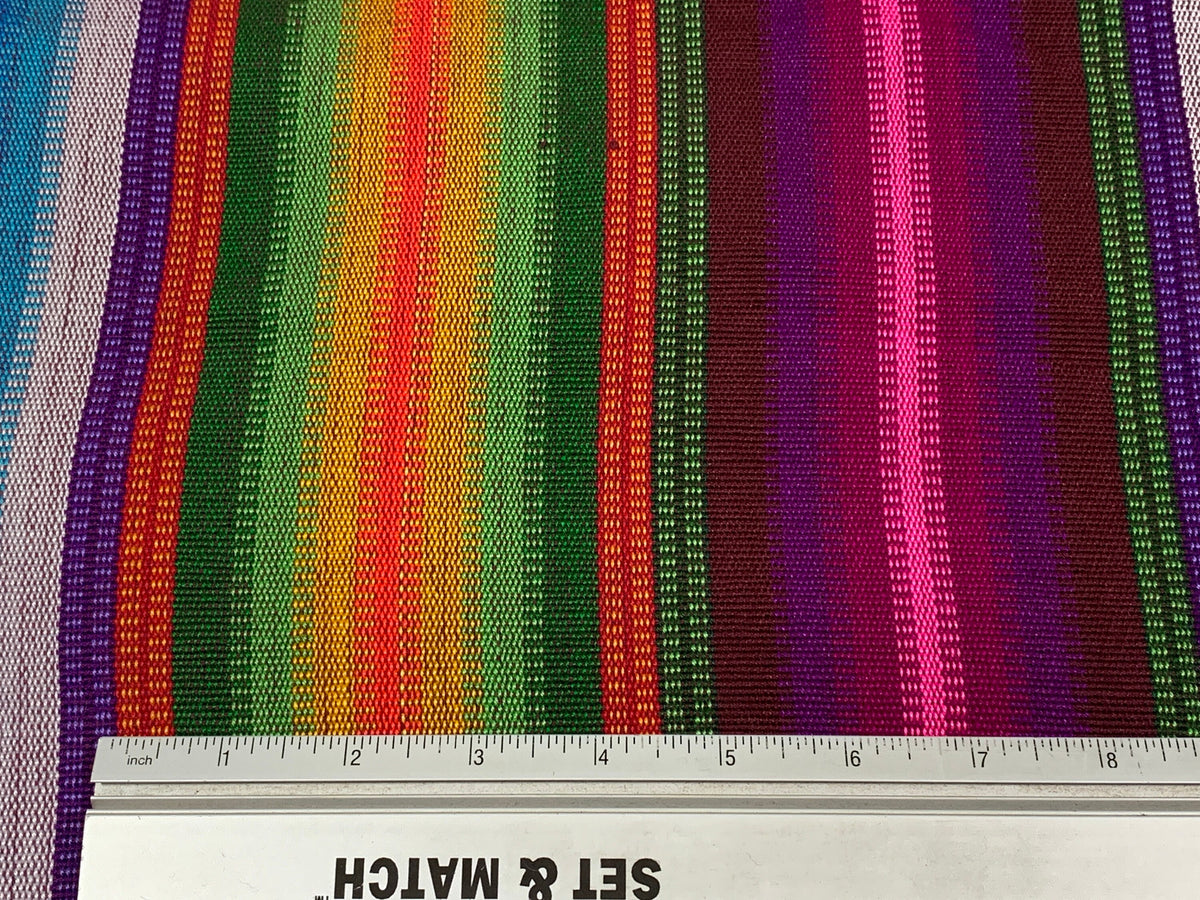 Fuchsia, Blue, Assorted Color Guatemalan Fabric by the YARD. Handwoven Fair Trade Mayan Fabric. Ethnic Woven Fabric for Home Décor. 36" wide