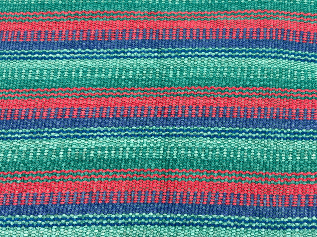 Pastel Pink, Green & Blue Guatemalan Fabric by Yard, Handwoven Mayan Cotton Textile, 36" Wide.