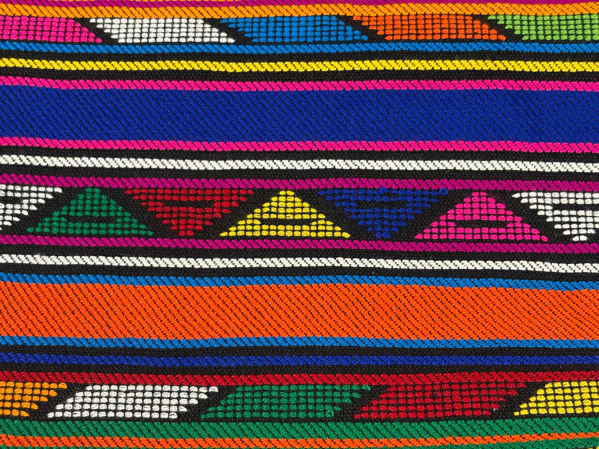 Extra Fine Weave Guatemalan Huipil Style Fabric by Yard. Assorted Color Red Handwoven Cotton, 25" Wide.