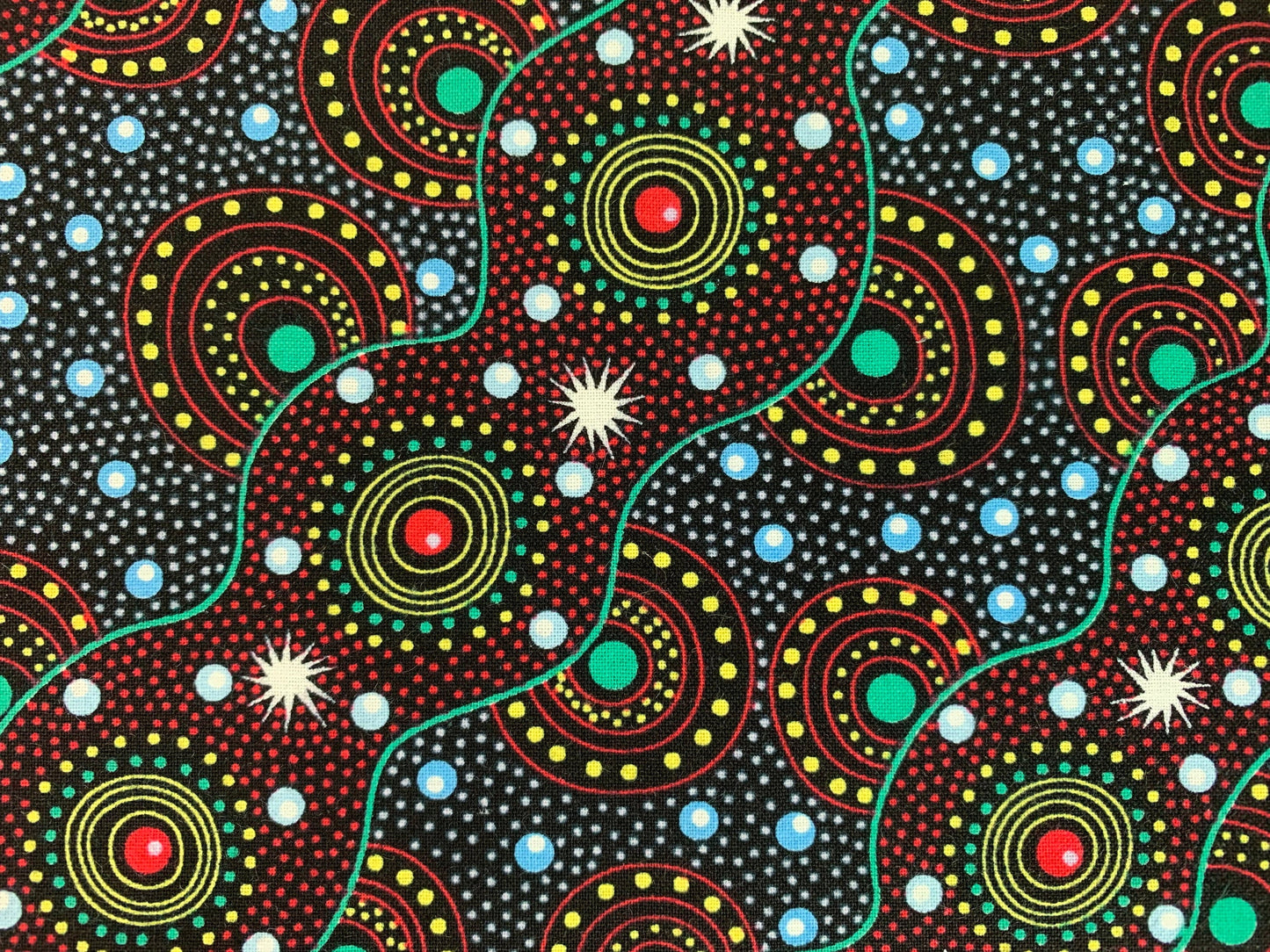 Australian Aboriginal Bush Dreaming of Utopia Red