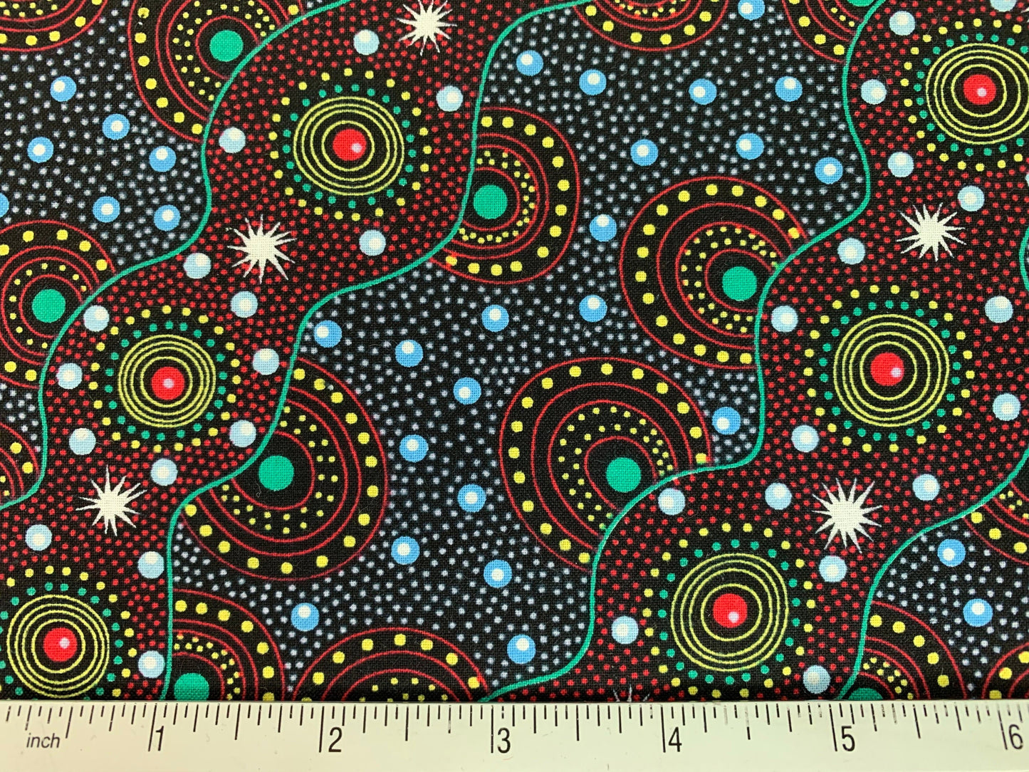Australian Aboriginal Bush Dreaming of Utopia Red
