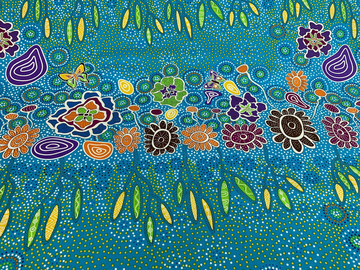 Australian Aboriginal Summertime Rainforest Blue