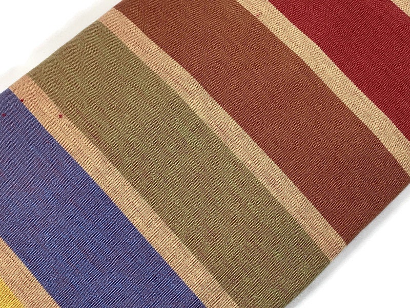 Guatemalan Handwoven Earth Tone Wide Stripes