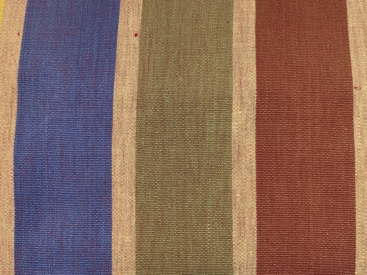 Guatemalan Handwoven Earth Tone Wide Stripes