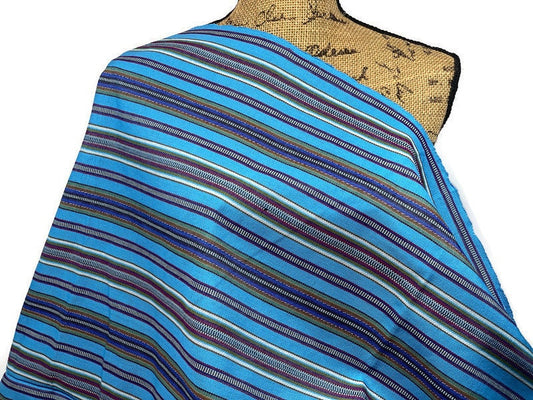 Guatemalan Handwoven Baby Blue Stripes