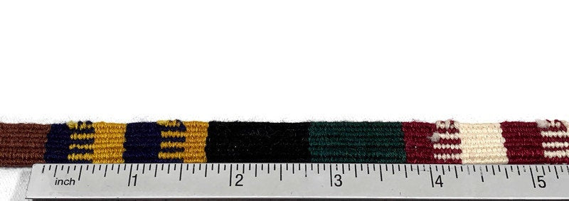 Hand Woven 1/2 Inch Wide Guatemalan Belt or Purse Strap Sold per YARD. Cotton Mayan Toto Belt Textile in Earth Tone Brown,Tan,Maroon,Green