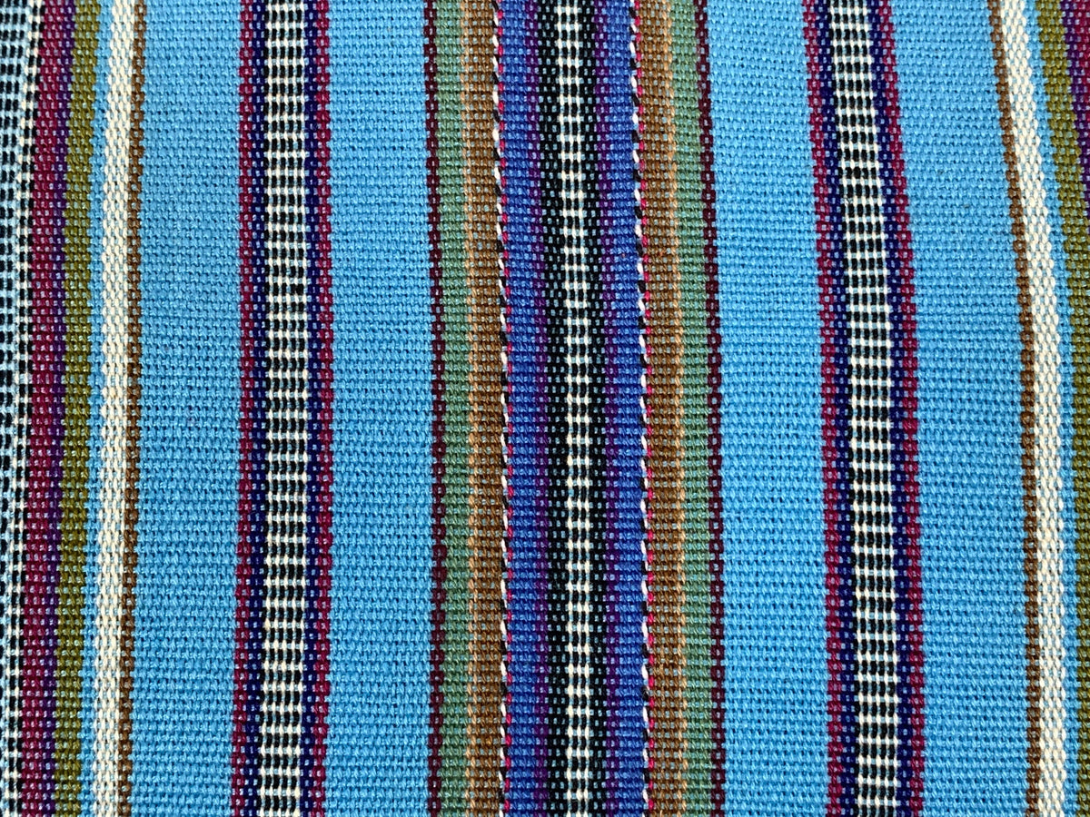 Guatemalan Handwoven Baby Blue Stripes