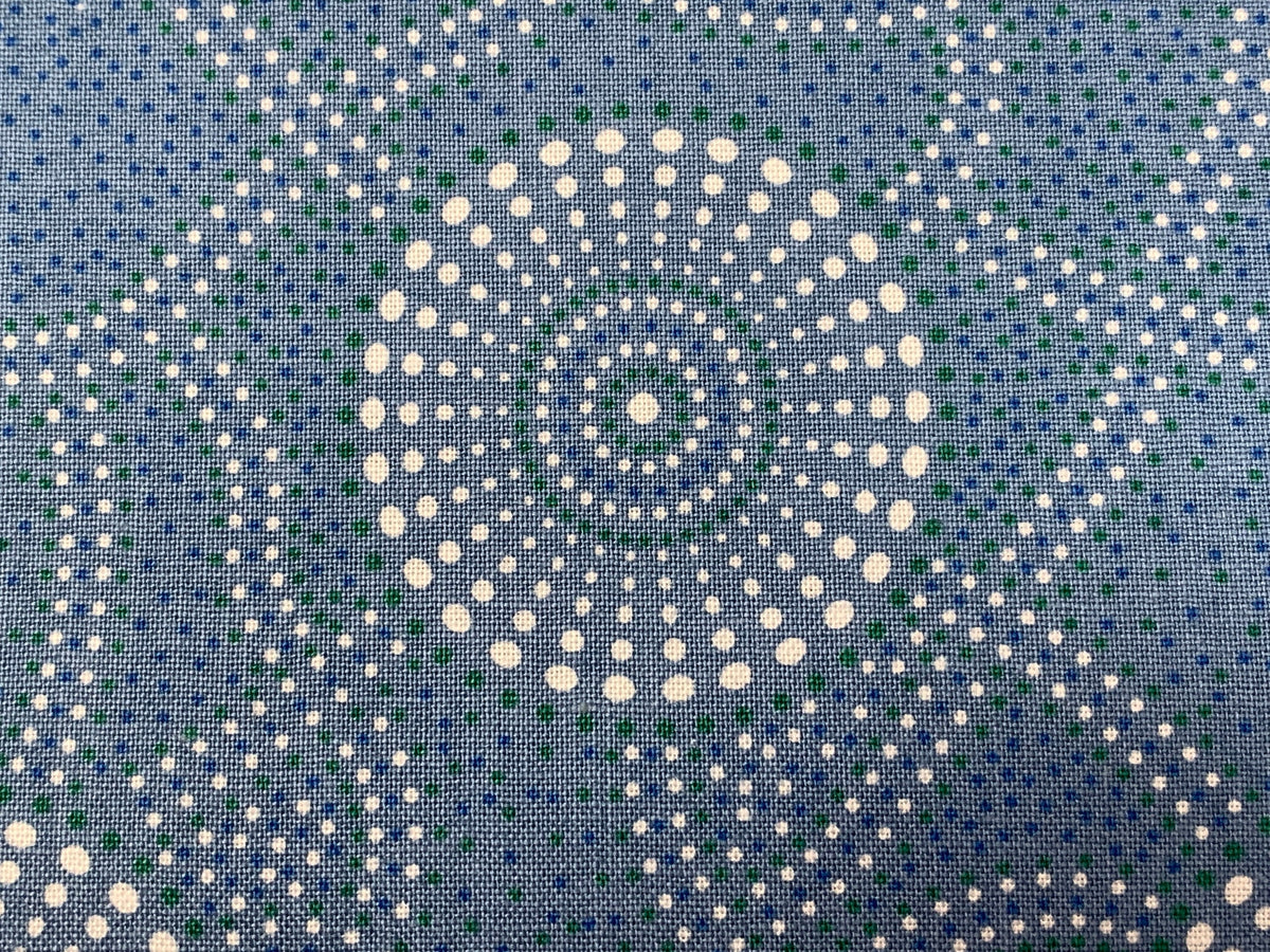 Australian Aboriginal Cotton Quilting Fabric by the YARD. M&S Textiles "Kangaroo Path Blue". For sewing, quilting, apparel, home decor.