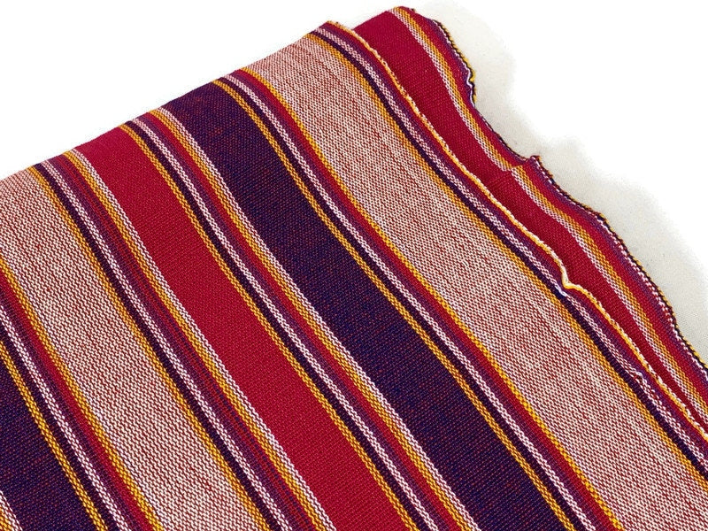 Guatemalan Handwoven Bright Pink, Purple, Gold Ikat