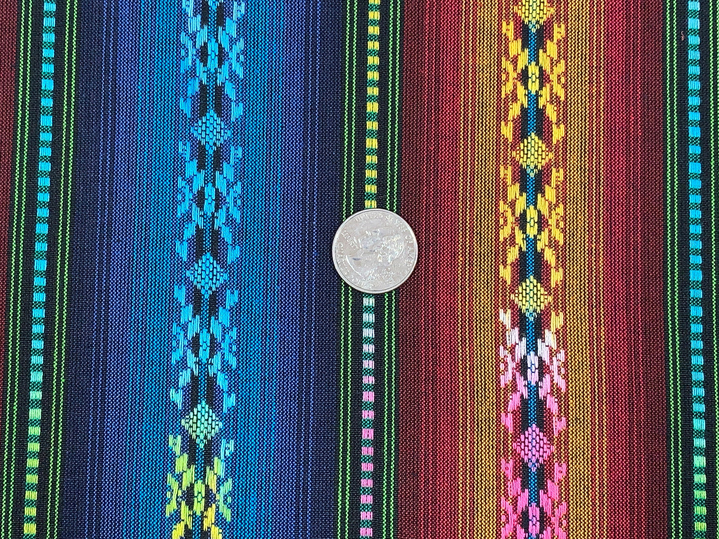 Southwest Style Woven Rust & Turquoise