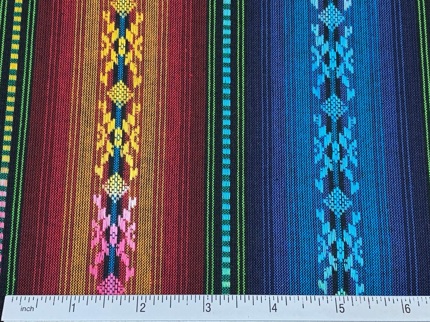 Southwest Style Woven Rust & Turquoise