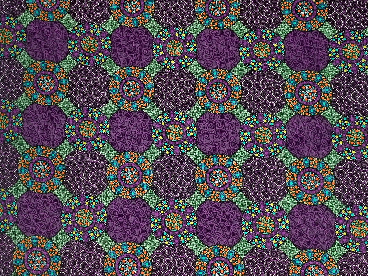 Australian Aboriginal Wildflowers and Bush Tuckers Purple