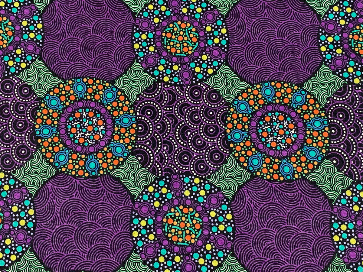 Australian Aboriginal Wildflowers and Bush Tuckers Purple