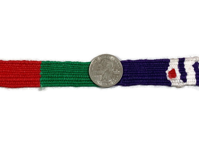 Hand Woven 3/4 Inch Wide Guatemalan Belt, Purse Strap, Sash Sold by the YARD. Cotton Mayan Toto Belt Textile in Primary Color Blocks
