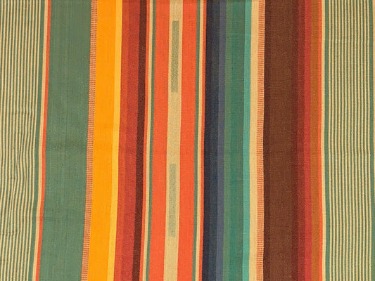 Southwest Style Woven Orange, Teal, & Gold