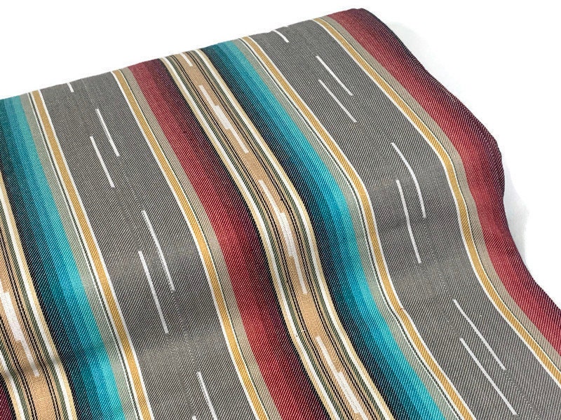 Southwest Style Woven Orange, Teal, & Gold