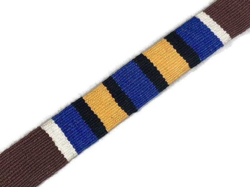 Hand Woven 1.25 Inch Wide Guatemalan Belt, Purse Strap, Sash Sold by the YARD. Cotton Mayan Toto Belt Textile in Brown/Blue/Tan/Black/White