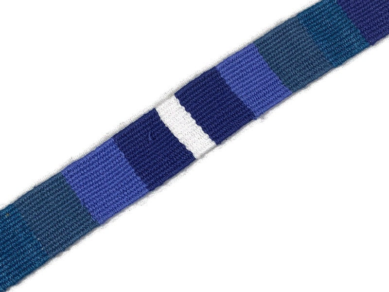 Guatemalan Hand Woven Belt in Periwinkle Blue, Black & White, Braided Tassel Ends. 1" Wide x 46" Long Cotton Mayan Toto Sash, Strap Textile.
