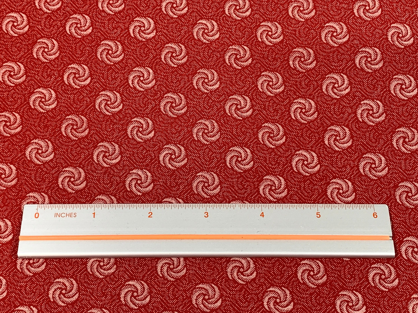 South African Shweshwe Fabric by the YARD. DaGama Three Cats Red Rosettes. 100% Cotton Print Fabric for Quilting, Apparel, and Home Décor