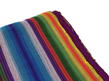 Fuchsia, Blue, Assorted Color Guatemalan Fabric by the YARD. Handwoven Fair Trade Mayan Fabric. Ethnic Woven Fabric for Home Décor. 36" wide