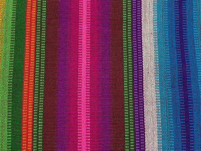 Fuchsia, Blue, Assorted Color Guatemalan Fabric by the YARD. Handwoven Fair Trade Mayan Fabric. Ethnic Woven Fabric for Home Décor. 36" wide