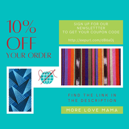 Guatemalan Thin Striped Ikat Fabric by the YARD. Medium Weight. Yellow/Green/Blue/Orange Handwoven Mayan Fabric for Home Décor. 36" wide.