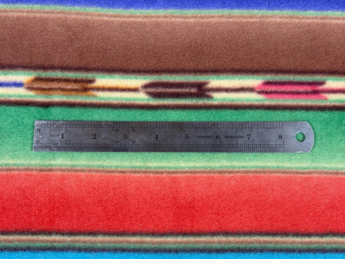 Serape Striped Southwest Ikat Winterfleece Fabric, 100% Polyester 58/60", Home Décor, Apparel