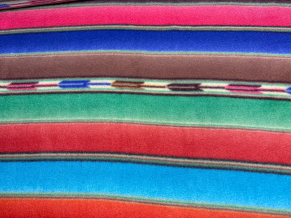 Serape Striped Southwest Ikat Winterfleece Fabric, 100% Polyester 58/60", Home Décor, Apparel