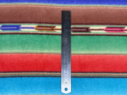 Serape Striped Southwest Ikat Winterfleece Fabric, 100% Polyester 58/60", Home Décor, Apparel