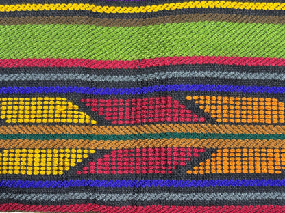 Extra Fine Weave Guatemalan Huipil Style Fabric by Yard. Assorted Color Blue Handwoven Cotton, 25" Wide.