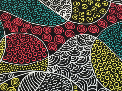 Australian Aboriginal Bush Coconut Dreaming in Red