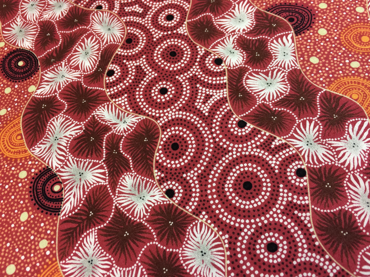 Australian Aboriginal Wild Seed & Waterhole Red
