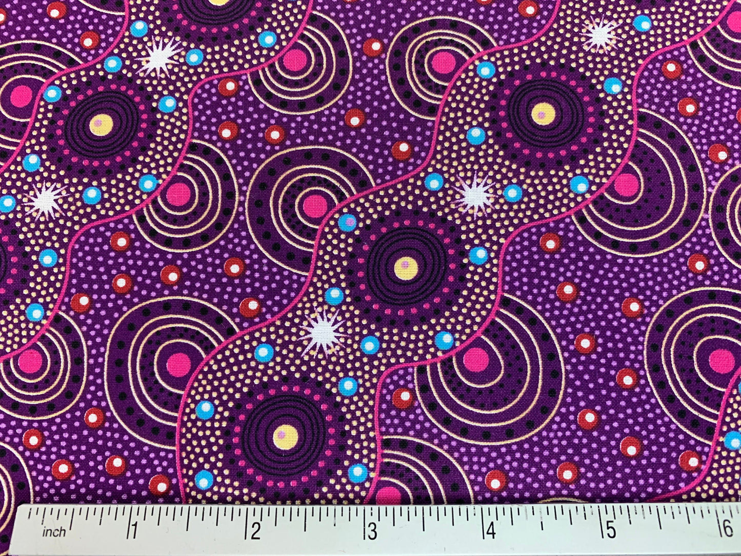 Australian Aboriginal Bush Dreaming of Utopia Purple