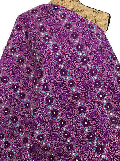 Australian Aboriginal Bush Dreaming of Utopia Purple