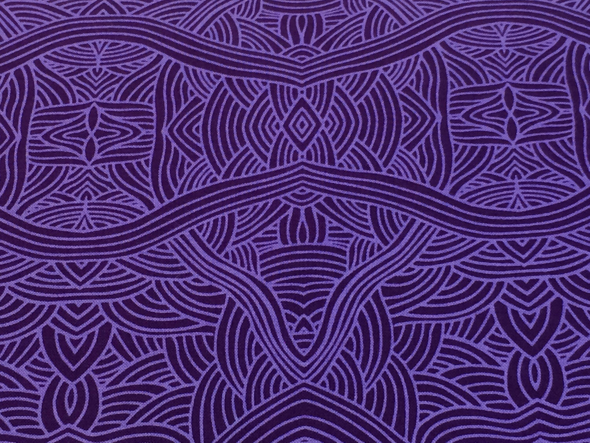 Australian Aboriginal Untitled Purple by Nambooka