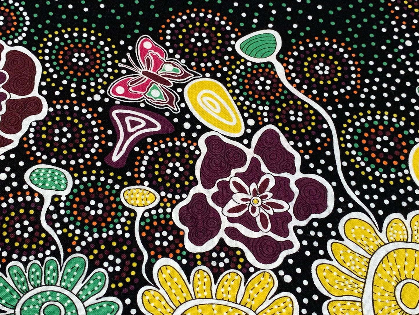 Australian Aboriginal Summertime Rainforest Black