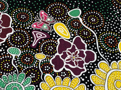 Australian Aboriginal Summertime Rainforest Black