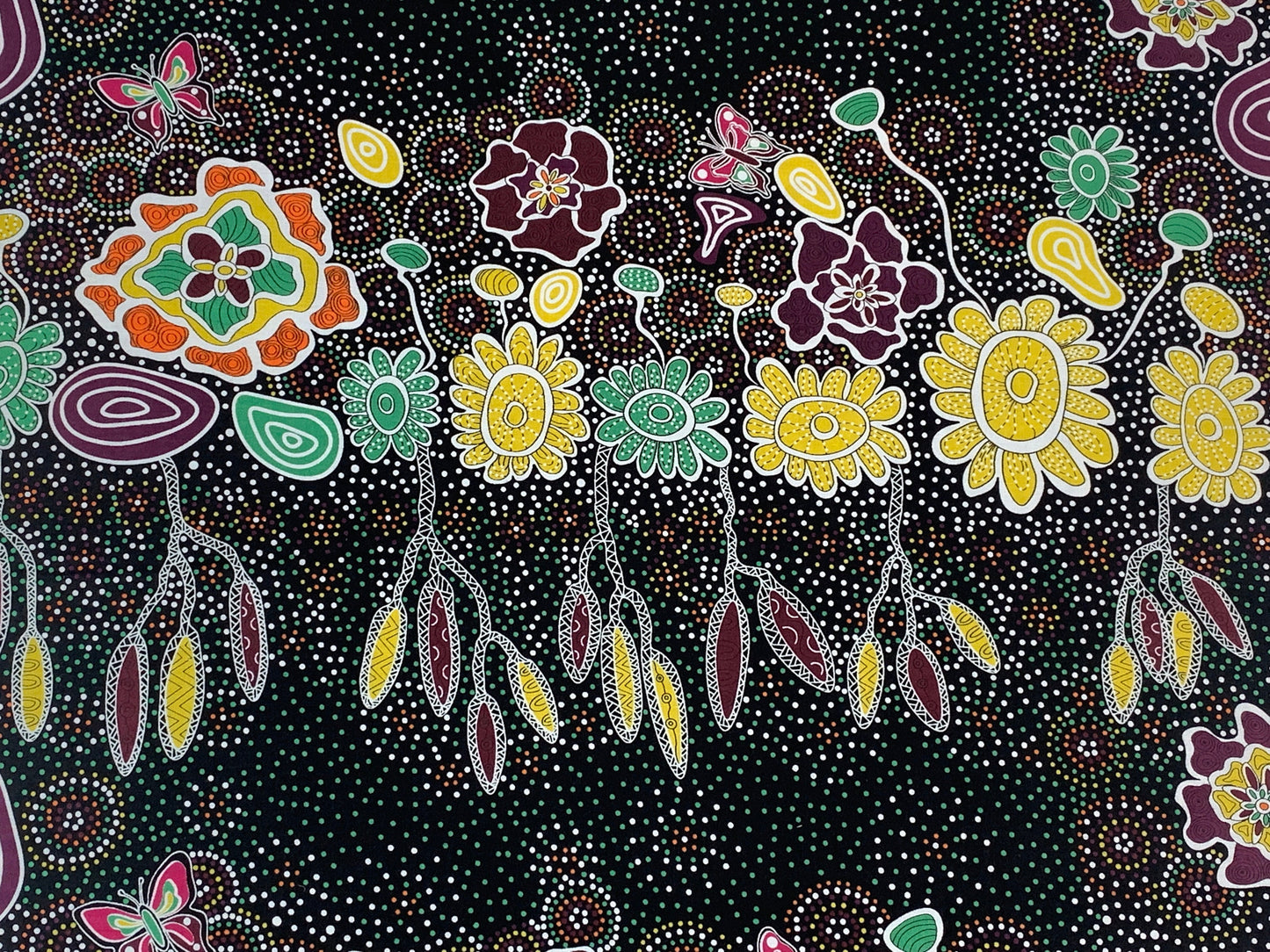 Australian Aboriginal Summertime Rainforest Black