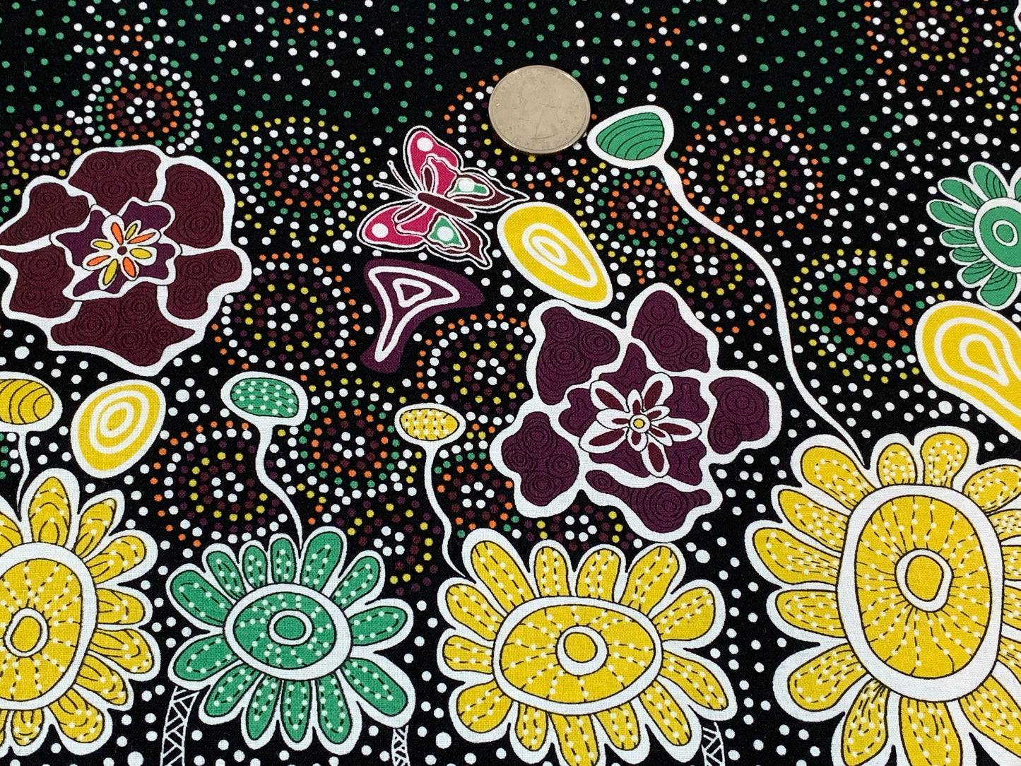 Australian Aboriginal Summertime Rainforest Black