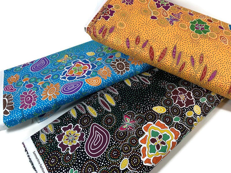Australian Aboriginal Summertime Rainforest Black