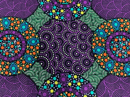 Australian Aboriginal Wildflowers and Bush Tuckers Purple
