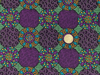Australian Aboriginal Wildflowers and Bush Tuckers Purple