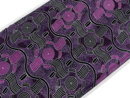 Australian Aboriginal Rain Dreaming Purple