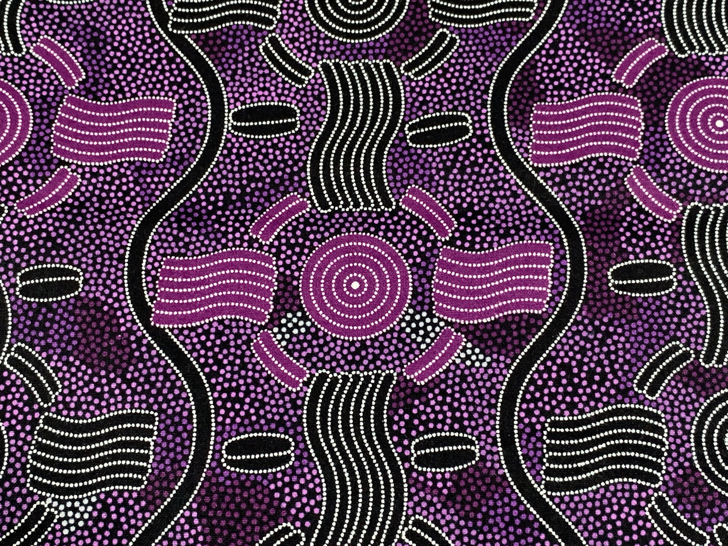 Australian Aboriginal Rain Dreaming Purple