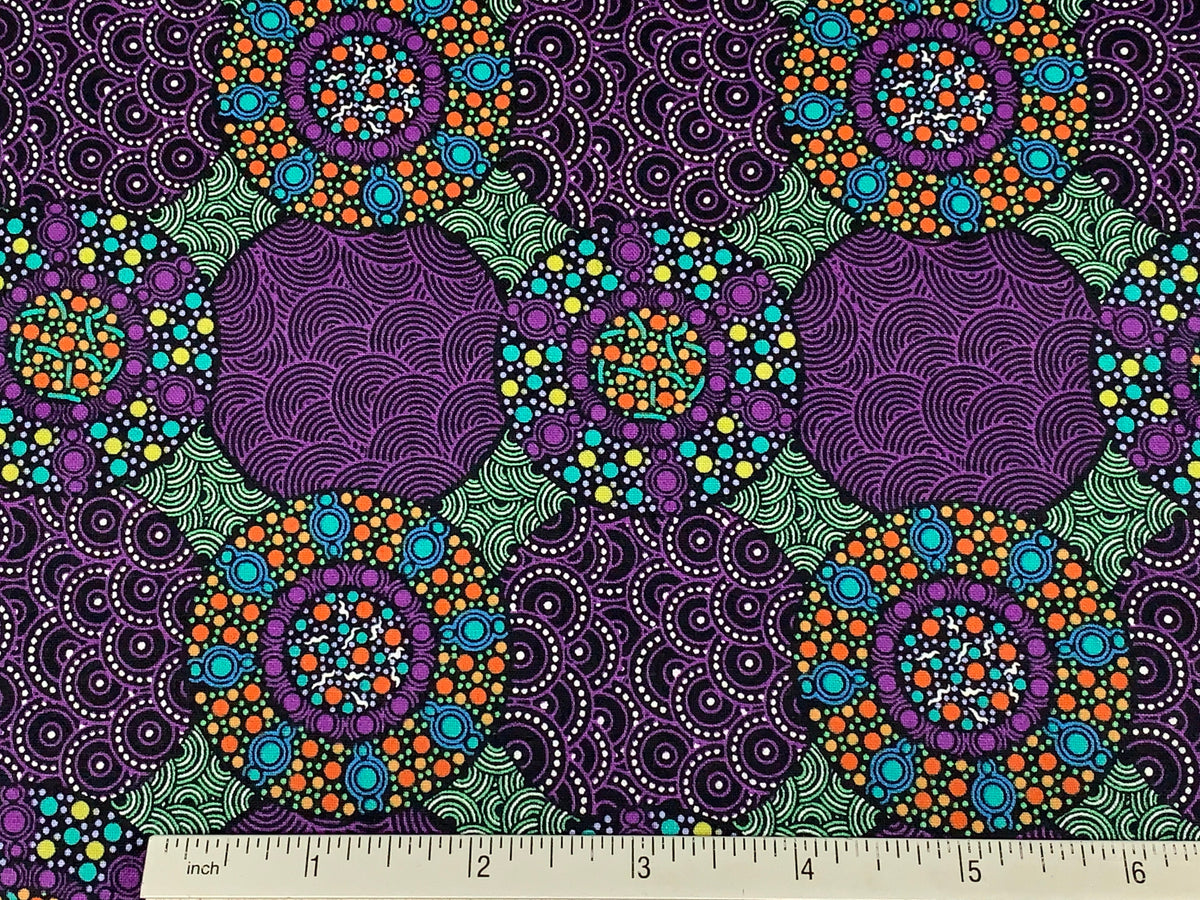 Australian Aboriginal Wildflowers and Bush Tuckers Purple