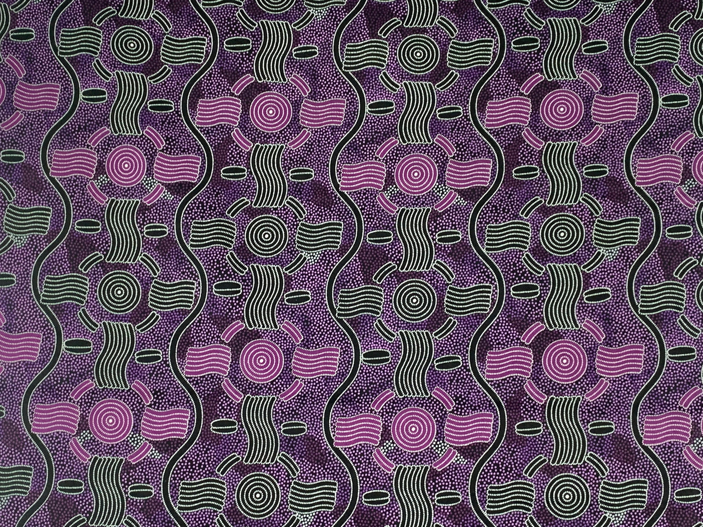 Australian Aboriginal Rain Dreaming Purple