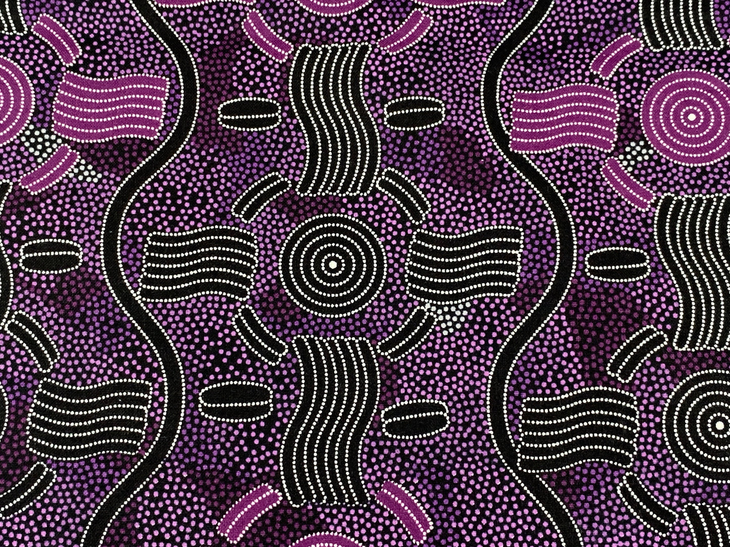 Australian Aboriginal Rain Dreaming Purple