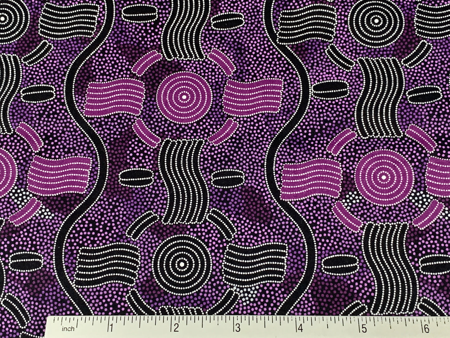 Australian Aboriginal Rain Dreaming Purple