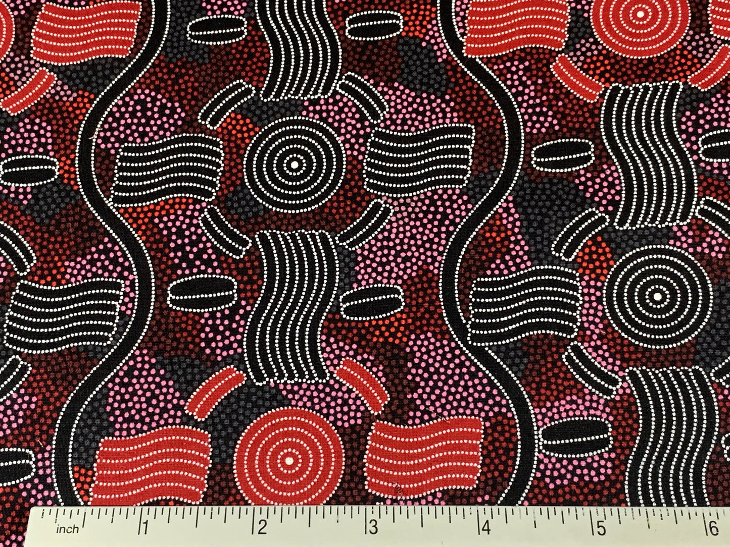 Australian Aboriginal Rain Dreaming Red